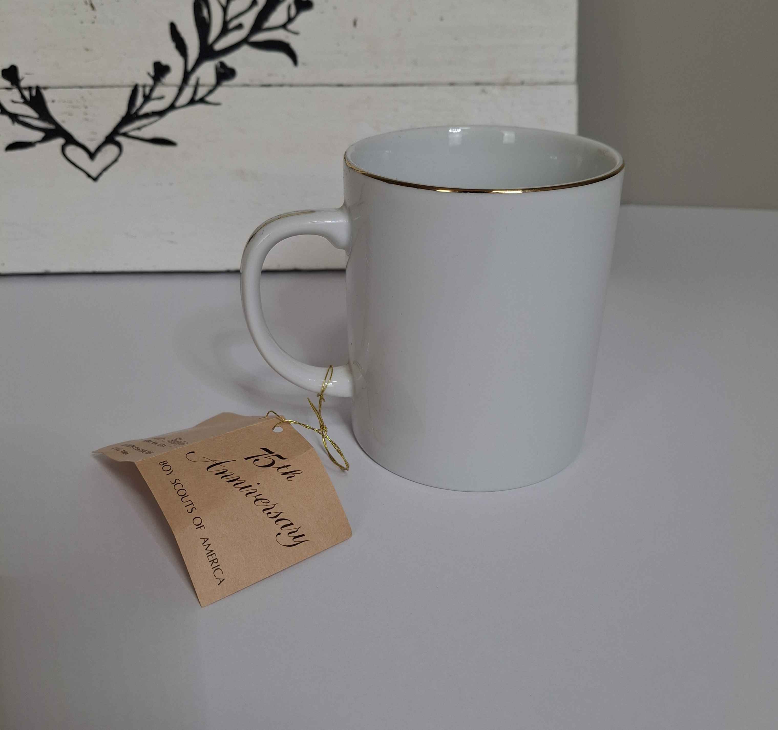 boy-scouts-75th-anniversary-joseph-csatari-mug-treasure-masters-1984-gold-rim