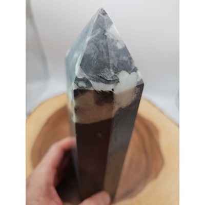 3-14lb-1000-eye-jasper-quartz-tower-9in-tall-has-chip-on-top