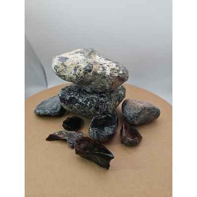 3.65lbs raw obsidian stone