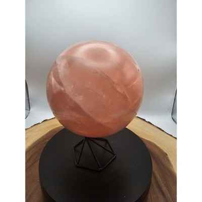 3-85lb-natural-pink-rose-quartz-crystal-sphere-98-107mm-w-stand