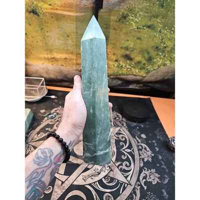 4-69lbs-12in-tall-green-jasper-crystal-point-tower-healing