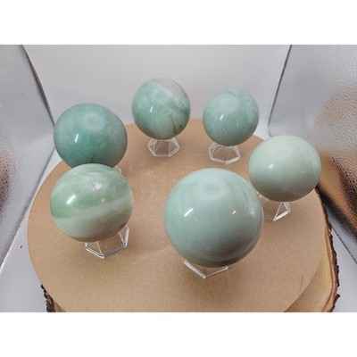 5.26LB 6Pcs A Set Of Natural Quartz Crystal Jasper Sphere Ball Polished Healing