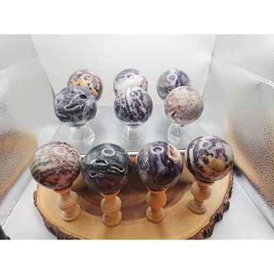 55mm To 65mm Natural Sphalerite Quartz Crystal with Stand 1 Each