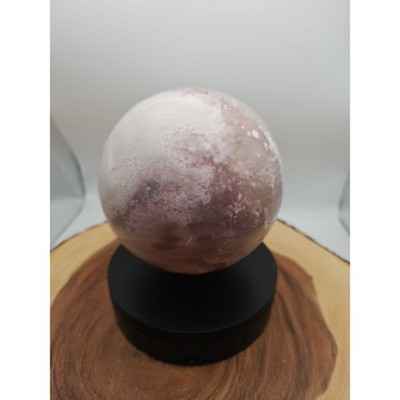 6.55lbs Natural Cherry Blossom Agate Sphere Quartz Crystal Ball