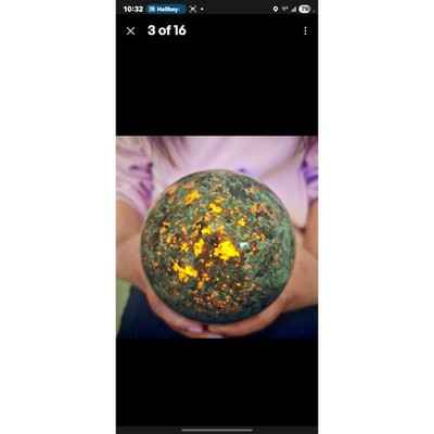 6.71LB Natural Volcano Quartz Sphere Crystal Ball Healing