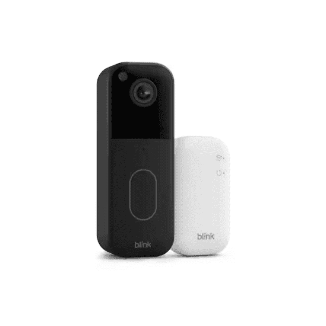 Blink B0DGQZ8JZK Video Doorbell System - Wireless - Battery Operated Smart Video Doorbell Camera and Included Sync Module Core,Black