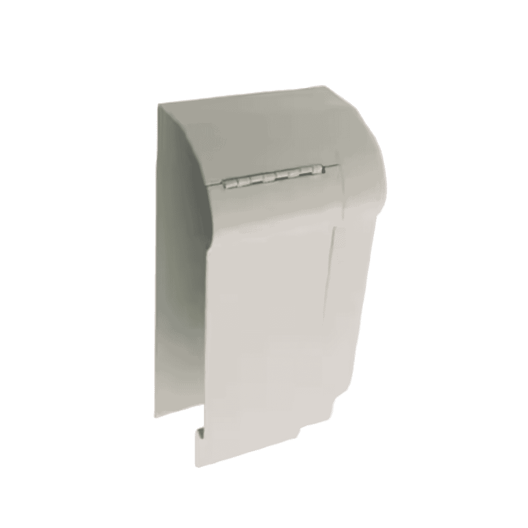 Slant/Fin 101-405 Fine/Line 30 3-3/4 in. Right-Hand End Cap for Baseboard Heaters in Nu White