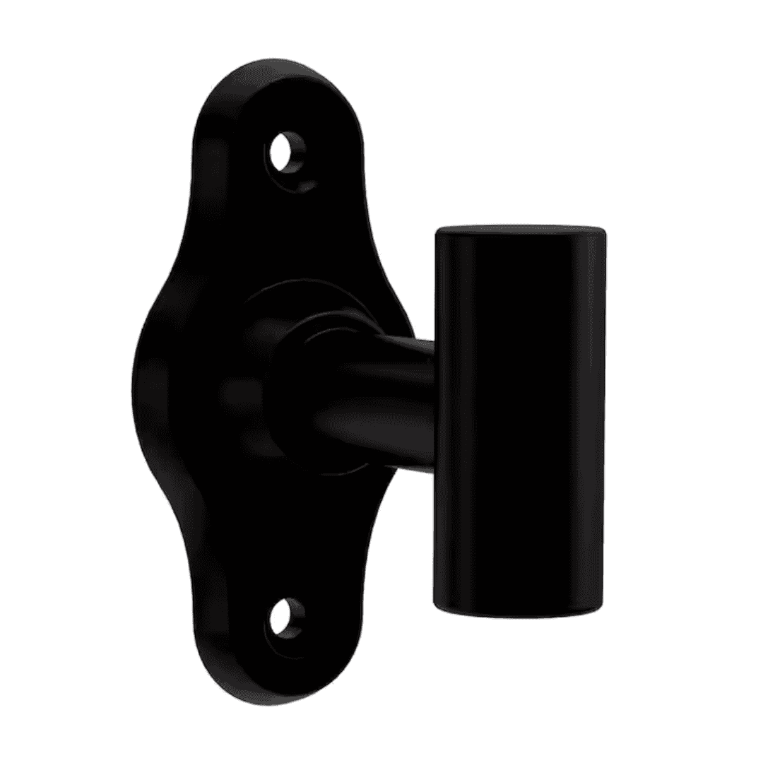 Franklin Brass CLWY35-MB Calloway Knob Wall Mounted Single Robe/Towel Hook Bath Hardware Accessory in Matte Black