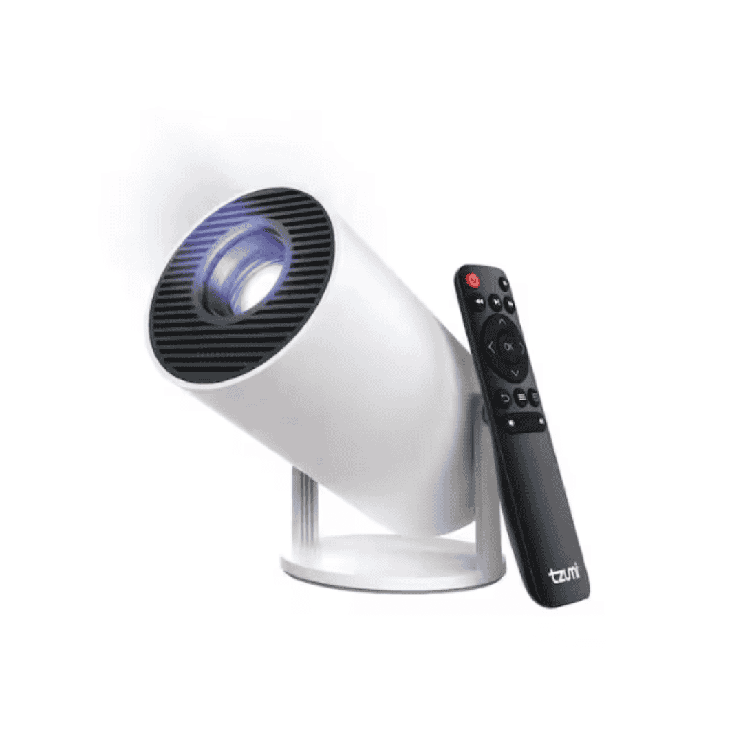Tzumi 30469HD 1280 x 720 HD Movie Projector with Stand 360 Lumens