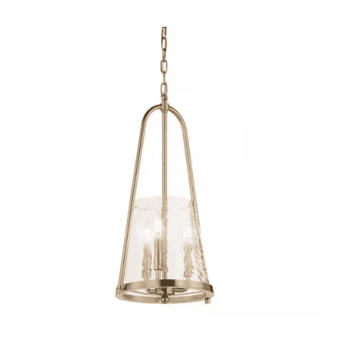 KICHLER 82430 Nerine 3-Light Foyer Pendant with Hammered Glass in Champagne Bronze
