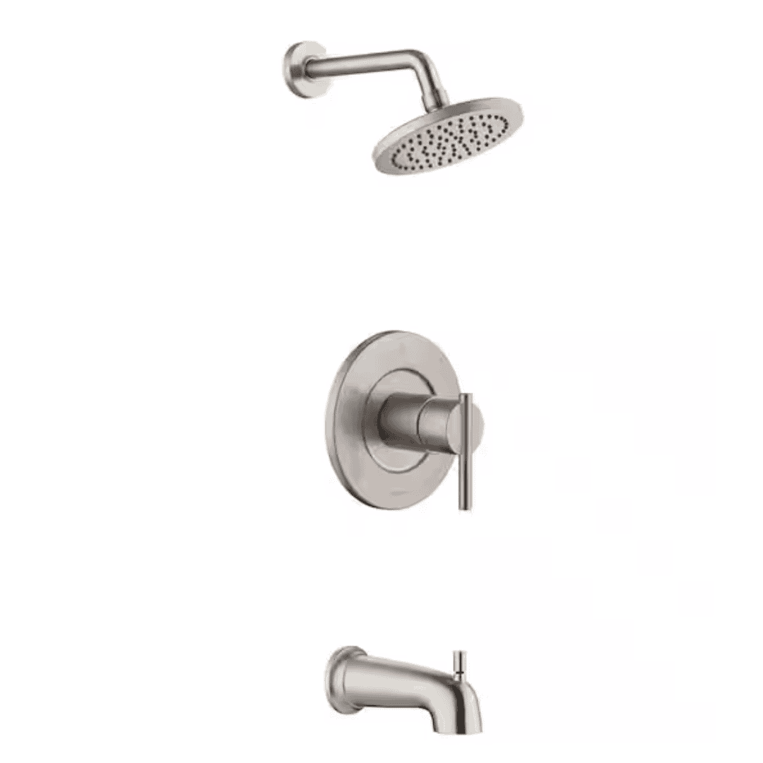 Glacier Bay HD873X-5D04 Dorind Single-Handle 1-Spray Tub and Shower Faucet 1.8 GPM in Brushed Nickel (Valve Included)