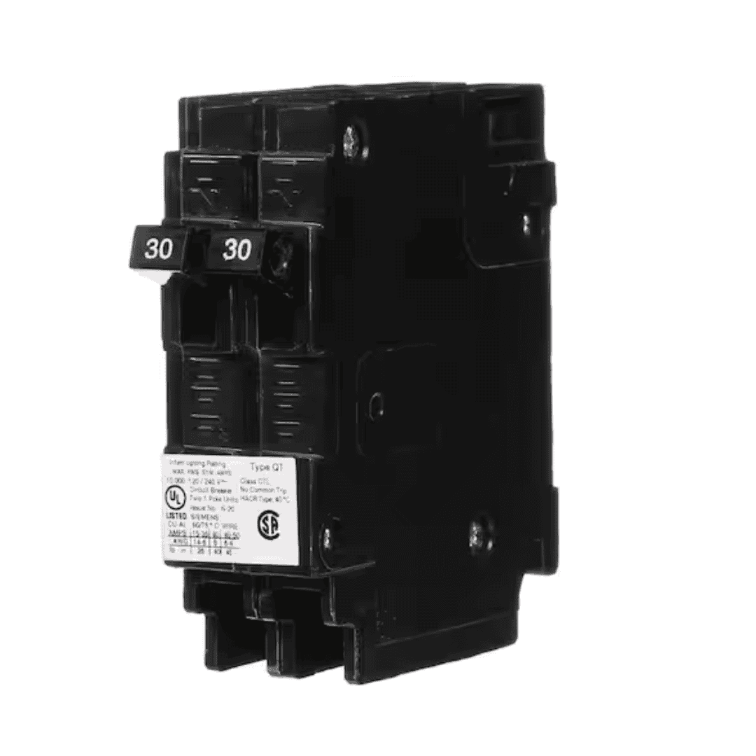 Siemens Q3030U 2-30 Amp Single-Pole Type QT Tandem-Circuit Breaker