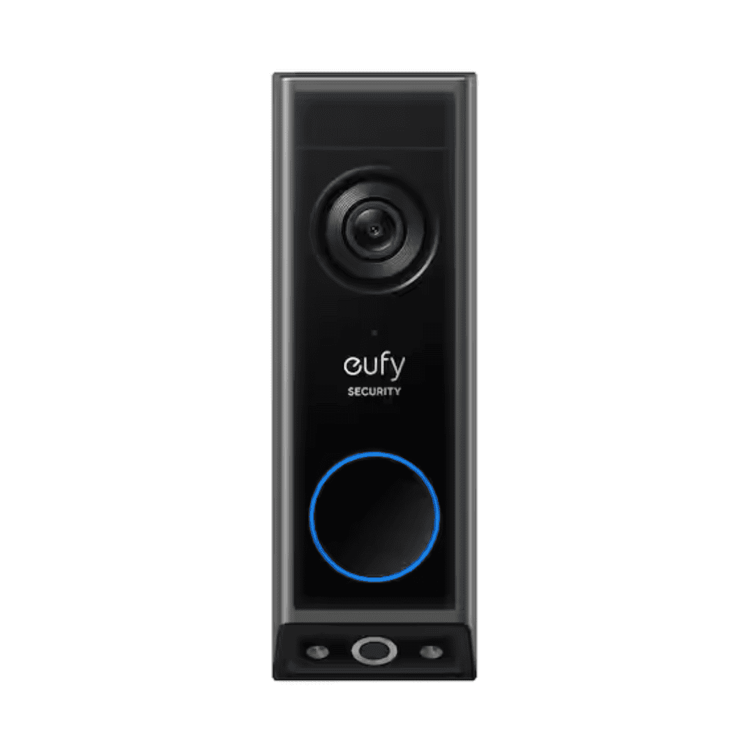 Eufy T8214111 E340 Wireless Hardwired 2K Video Doorbell with Dual Cameras, Color Night Vision, Wired or Battery Powered, Black
