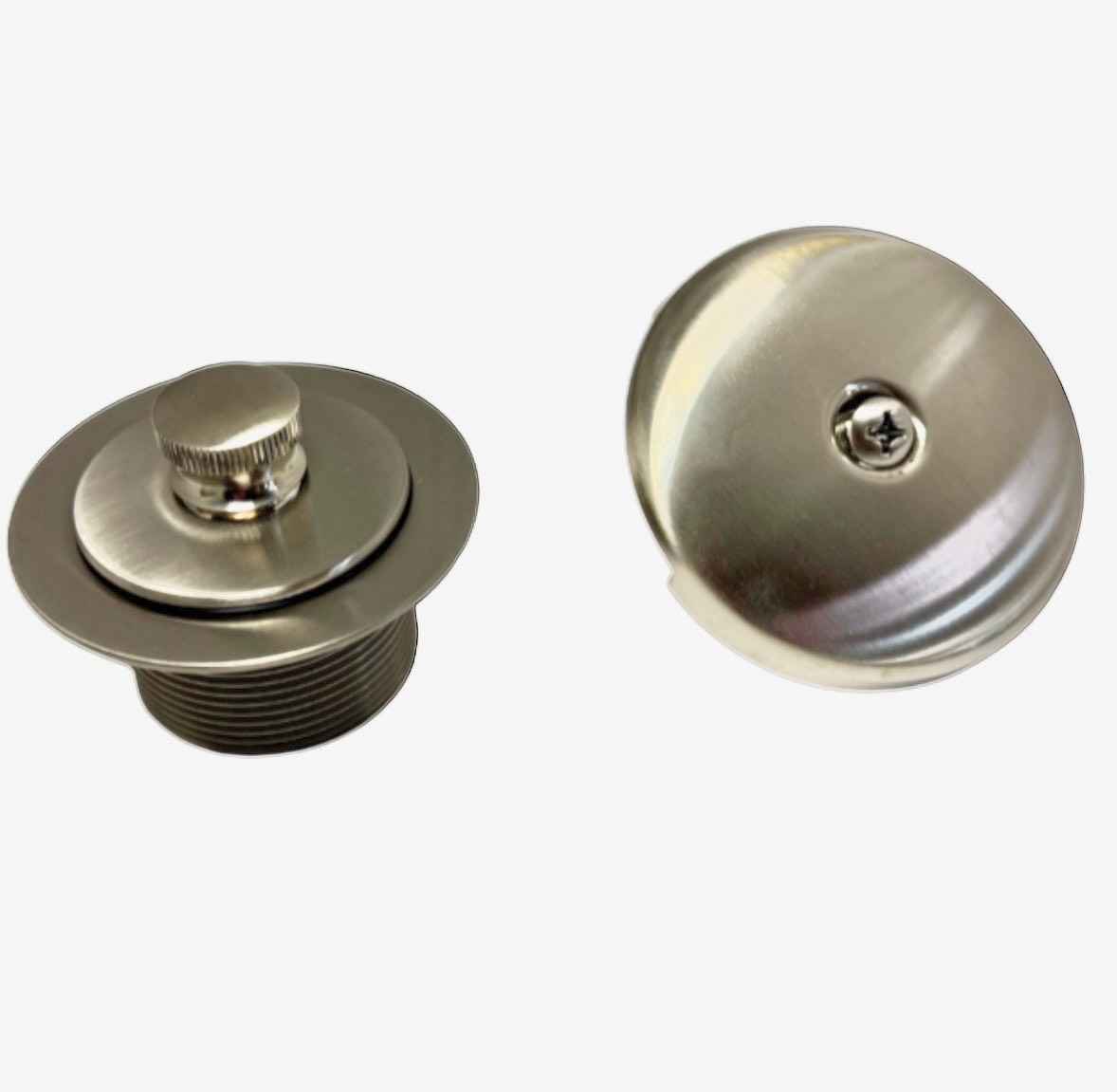 T90331BN Tub and Shower Drain Covers in Brushed Nickel
