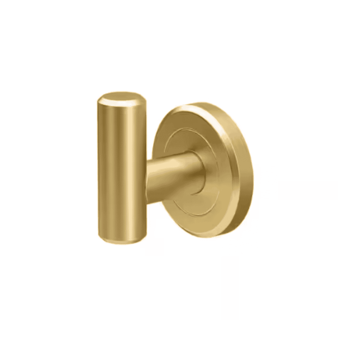 Gatco 4235 Latitude II Single Robe Hook in Brushed Brass