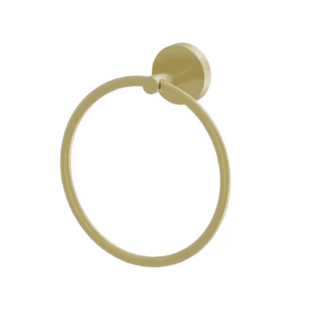 Glacier Bay 2550BG-TR Cartway Modern Wall Mounted Towel Ring in Matte Gold Finish