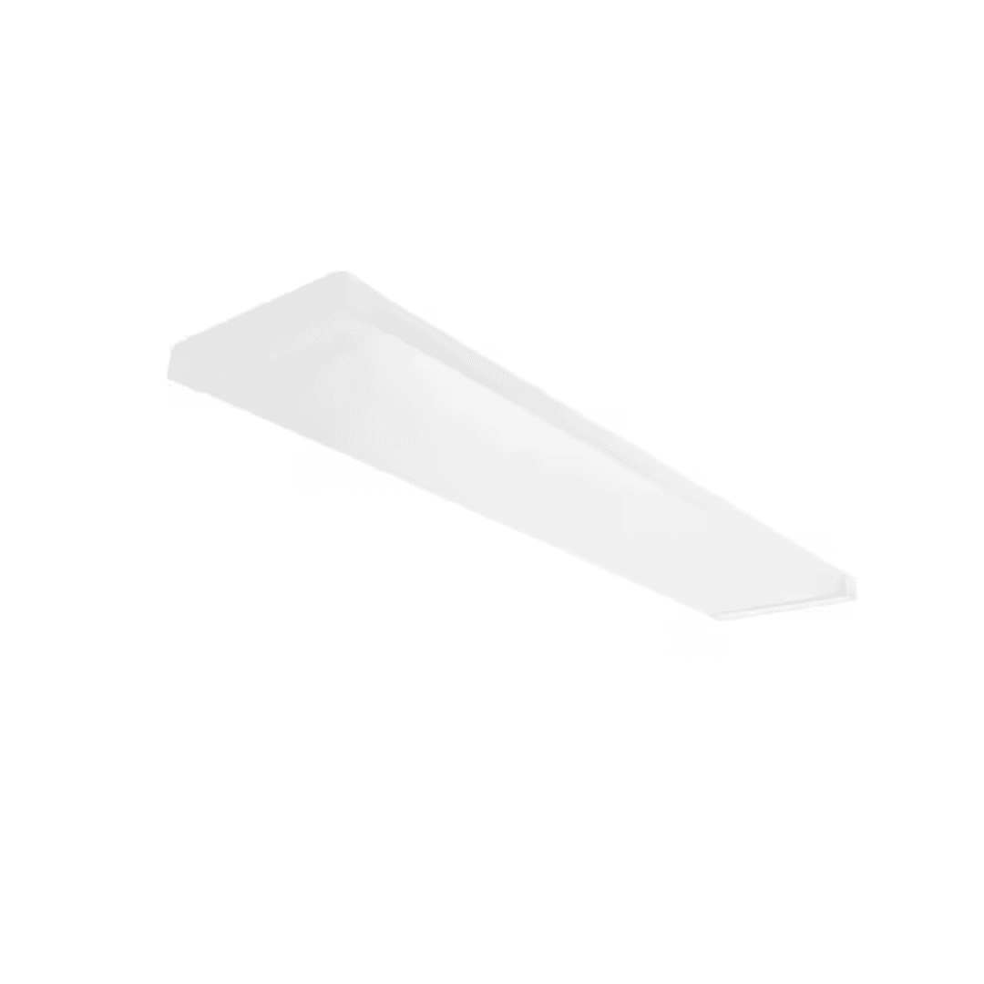Commercial Electric C03044301A 46 in. x 10 in. LED Flush Mount Ceiling Light Fixture White End Caps Low Profile 2700K-5000K 5500 Lumens 70-Watt