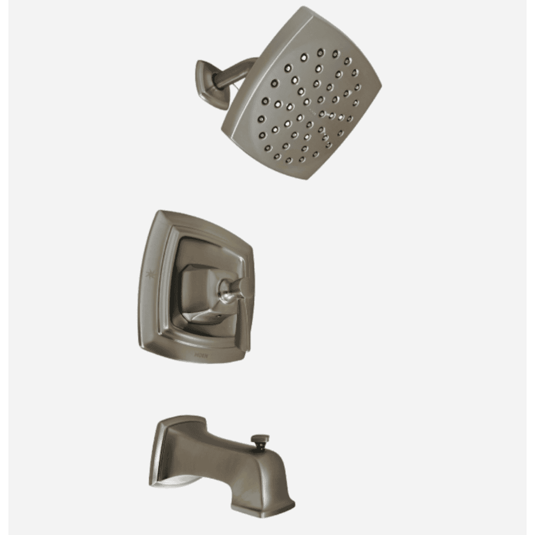 82922SRN Single-Handle 1-Spray Tub and Shower Faucet 1.75 Gallons Per Minute in Fingerprint-Resistant Brushed Nickel (Valve Included)