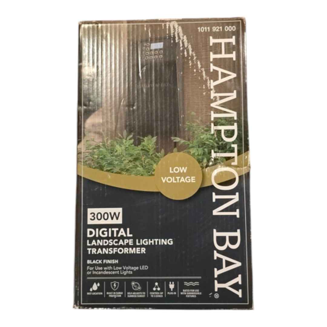 Hampton Bay ER-300-1215-AL Low Voltage 300W 3 Channel Landscape Transformer