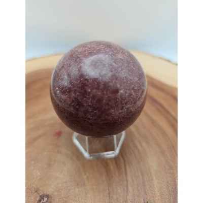 Strawberry Quartz Crystal Sphere 260g 55mm