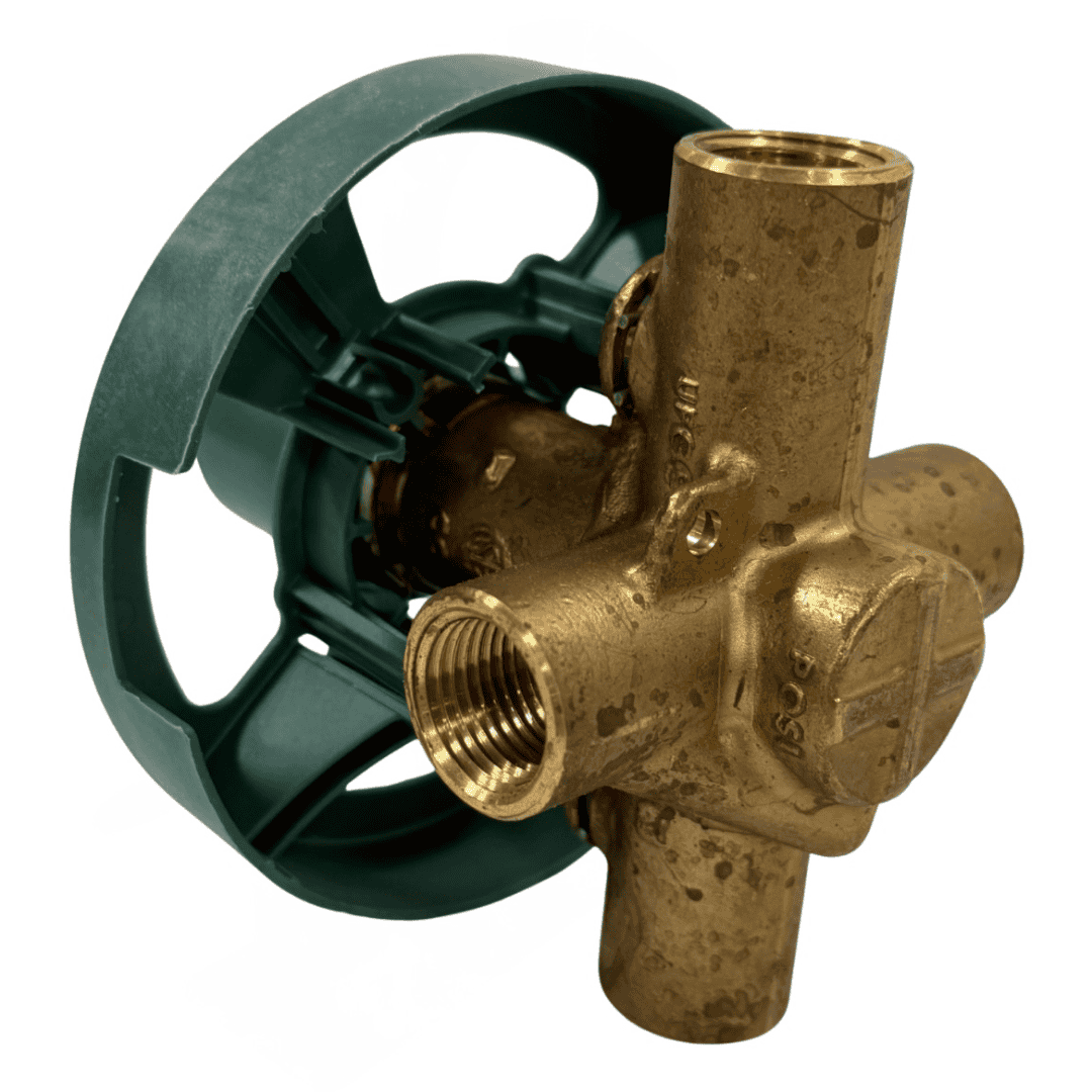 2590 Brass Rough-In Pressure-Balancing Tub and Shower Valve with Stops, 1/2 in. IPS Connection