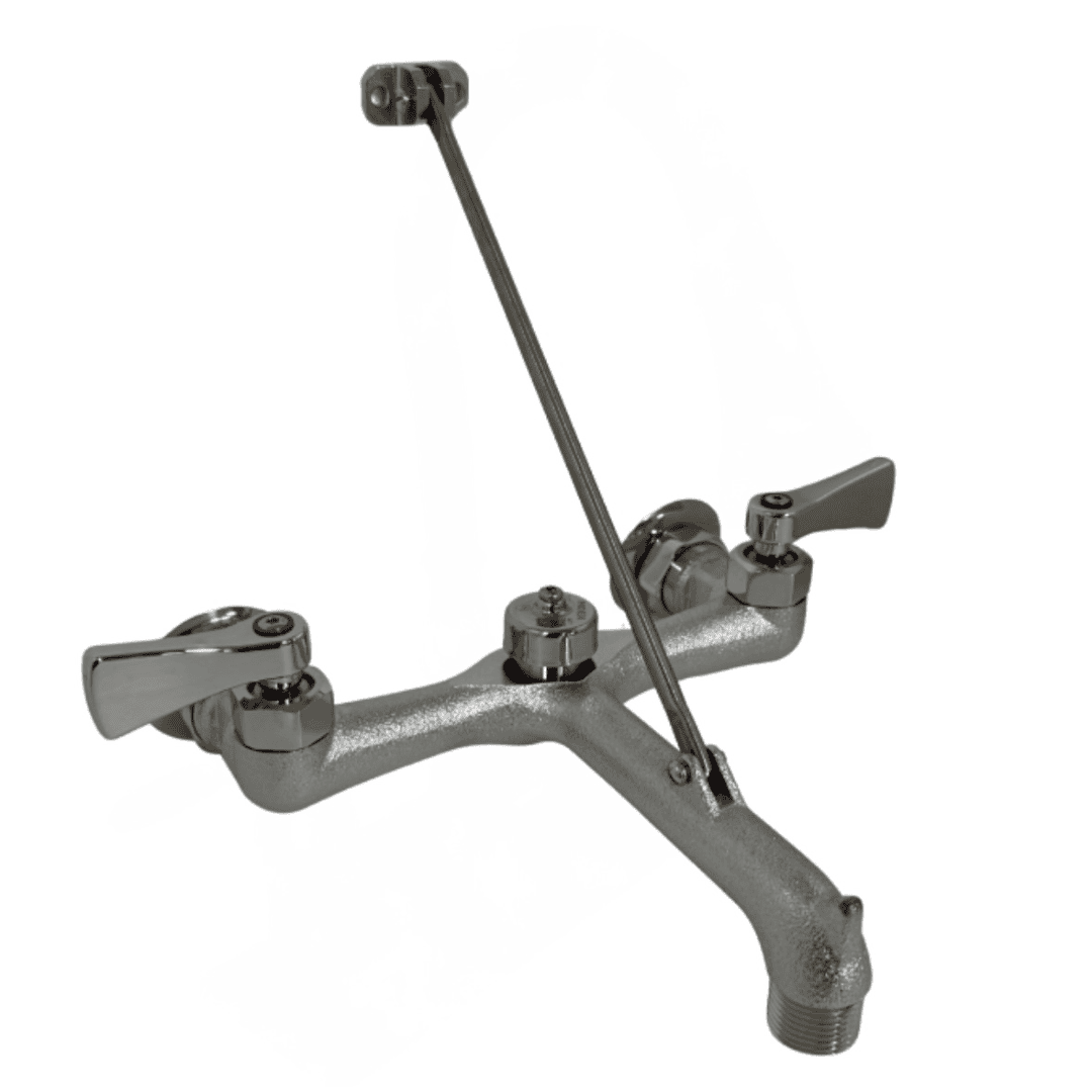 8230 Commercial 2-Handle Wall-Mount Service Faucet in Chrome