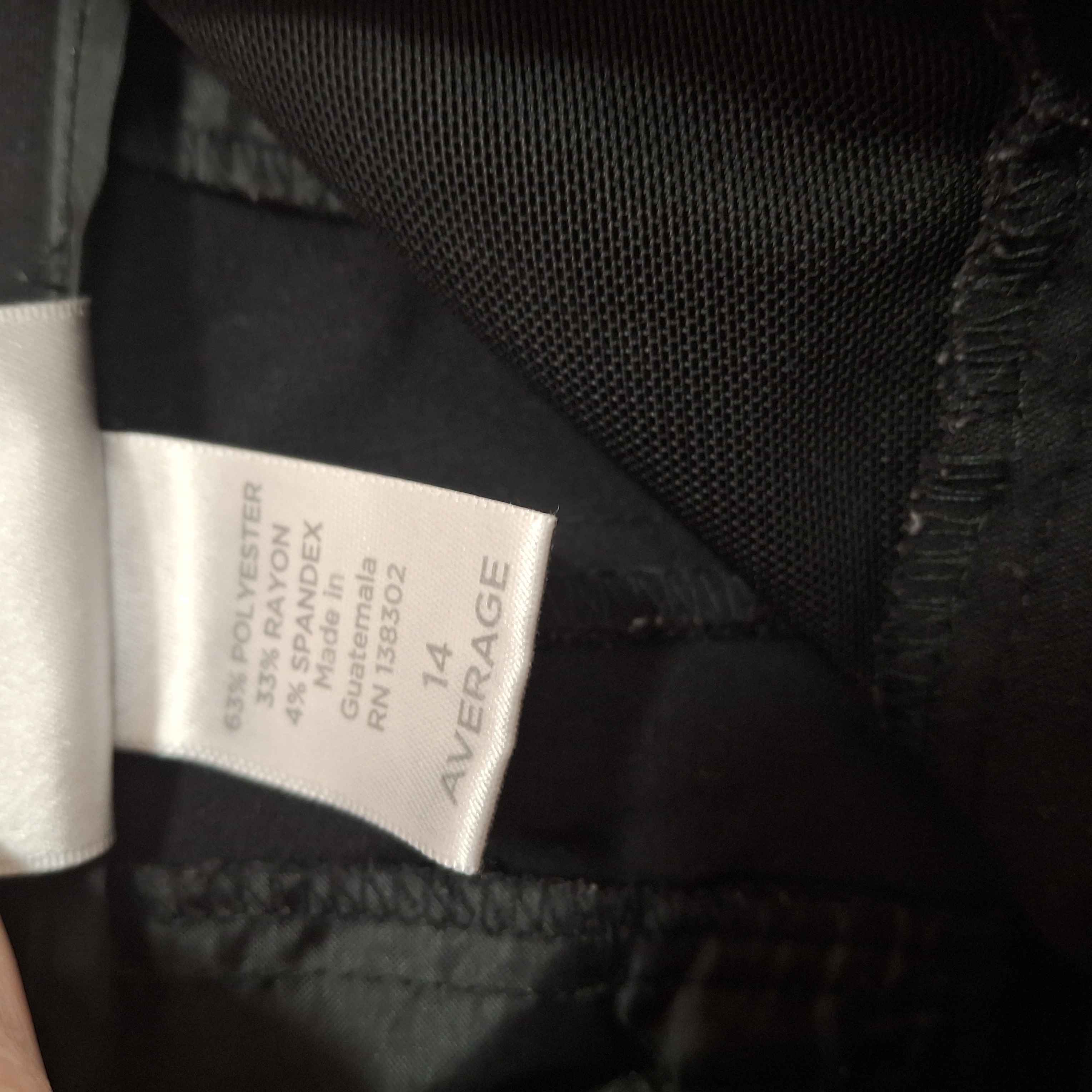 avenue-womens-black-dress-pants-size-14-average-straight-leg-stretch-trousers