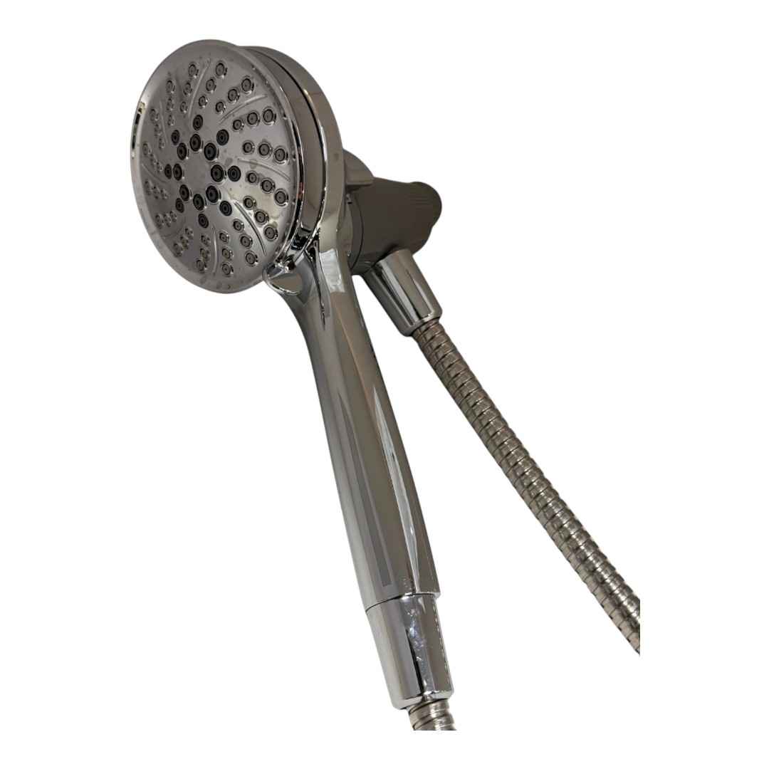 26000 6-Spray Wall Mount Handheld Shower Head in Chrome