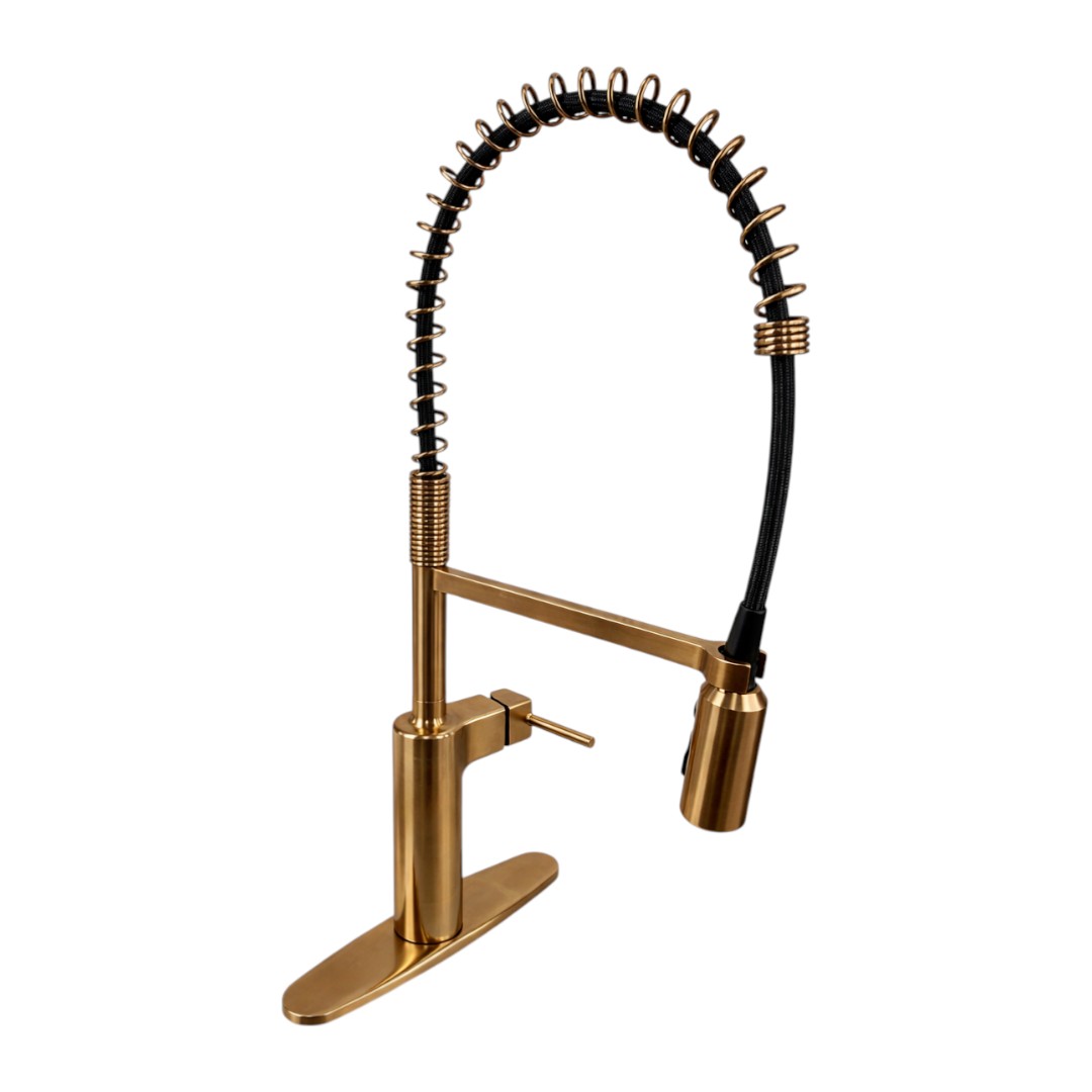 87863bzg-23-17-in-h-spring-pull-down-sprayer-kitchen-faucet-with-360-spout-swivel-and-powerboost-in-bronzed-gold