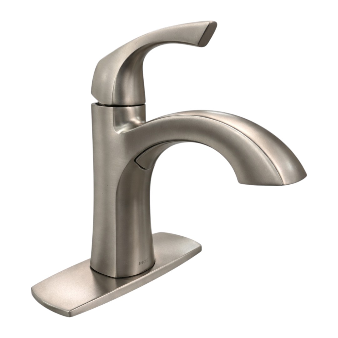 84505SRN 4 in. Centerset 2-Handle Bathroom Faucet in Brushed Nickel