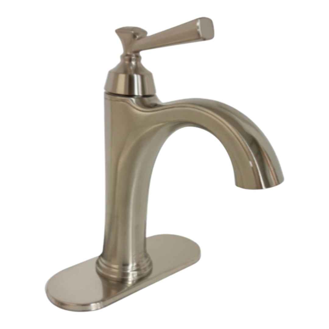 7417101.295 Single Hole Single-Handle Bathroom Faucet in Brushed Nickel Finish