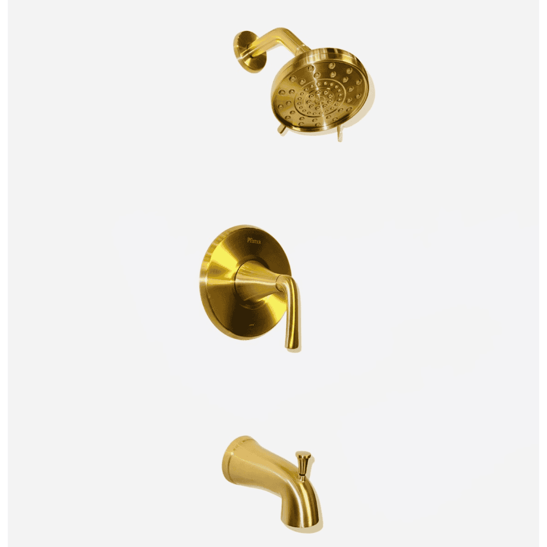 8P8-WS2-LRSBG Single-Handle 3-Spray Tub and Shower Faucet 1.8 Gallons Per Minute in Brushed Gold (Valve Included)