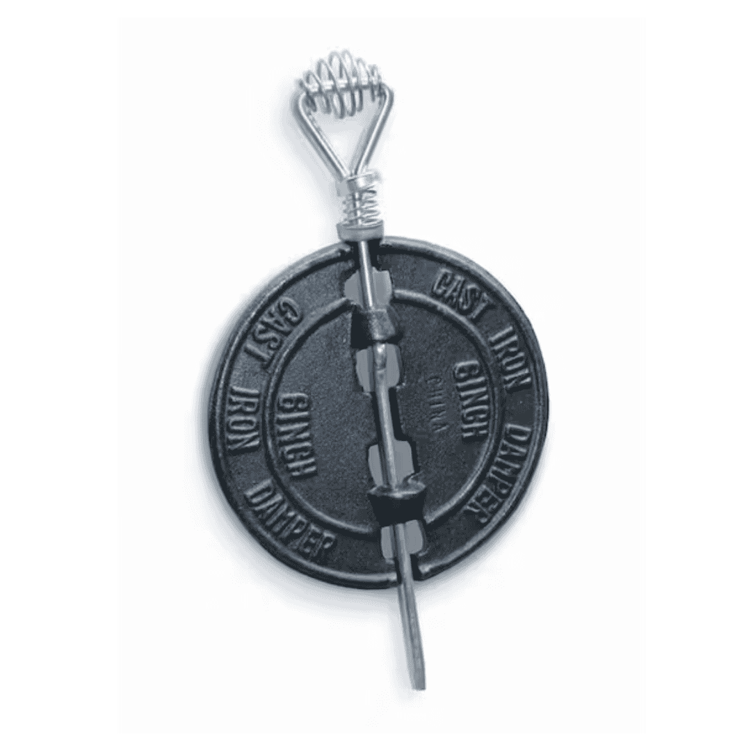 Master Flow BACID6 6 in. Black Stove Pipe Cast Iron Damper