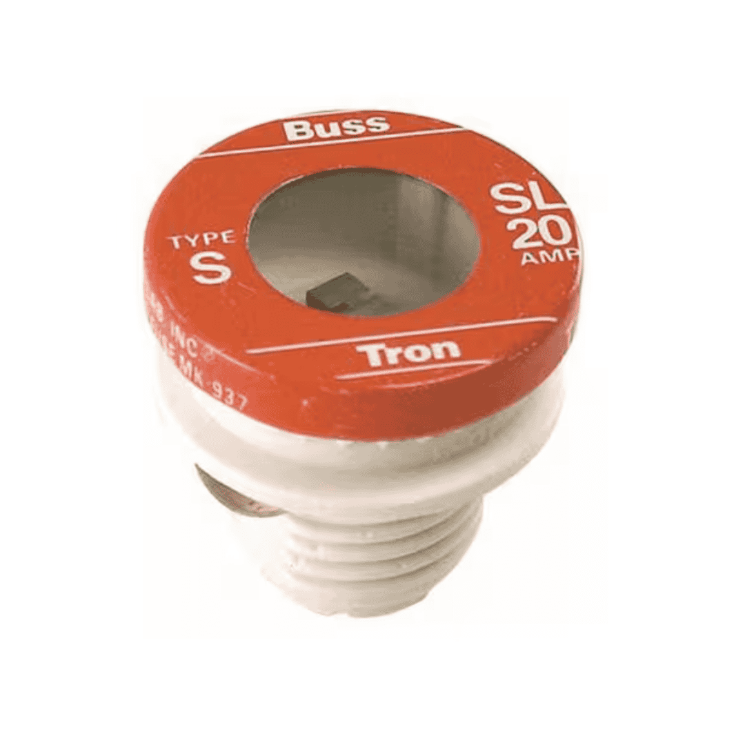 Cooper Bussmann SL-20 Type SL Time Delay Tamper Proof Fuse 125-Volt 20 Amp (Pack-4)