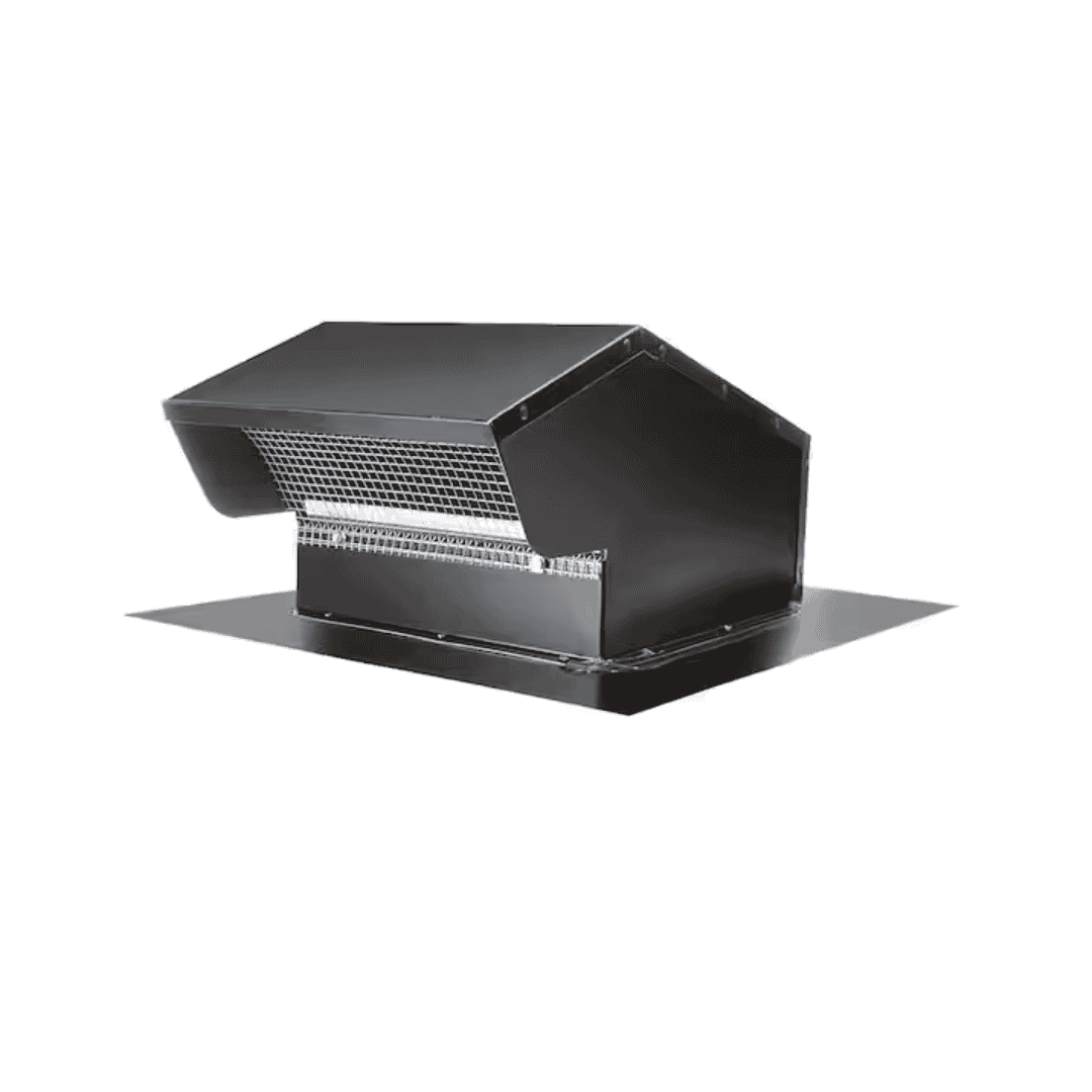 Master Flow GNV10BL 10 in. Goose Neck Vent - Roof Cap in Black