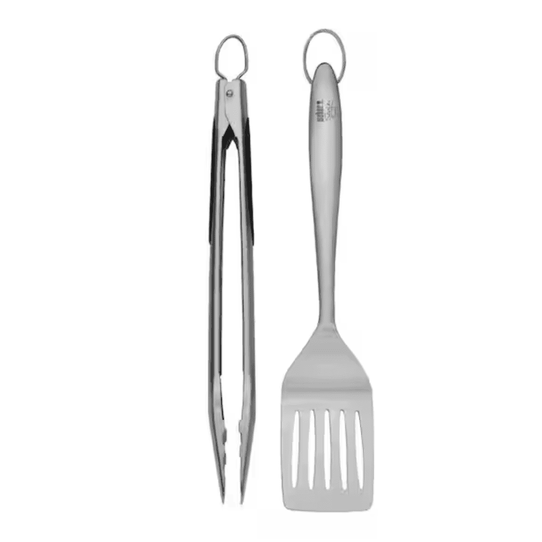 Weber 6707 2-Piece Style Stainless Steel Grill Tool Set