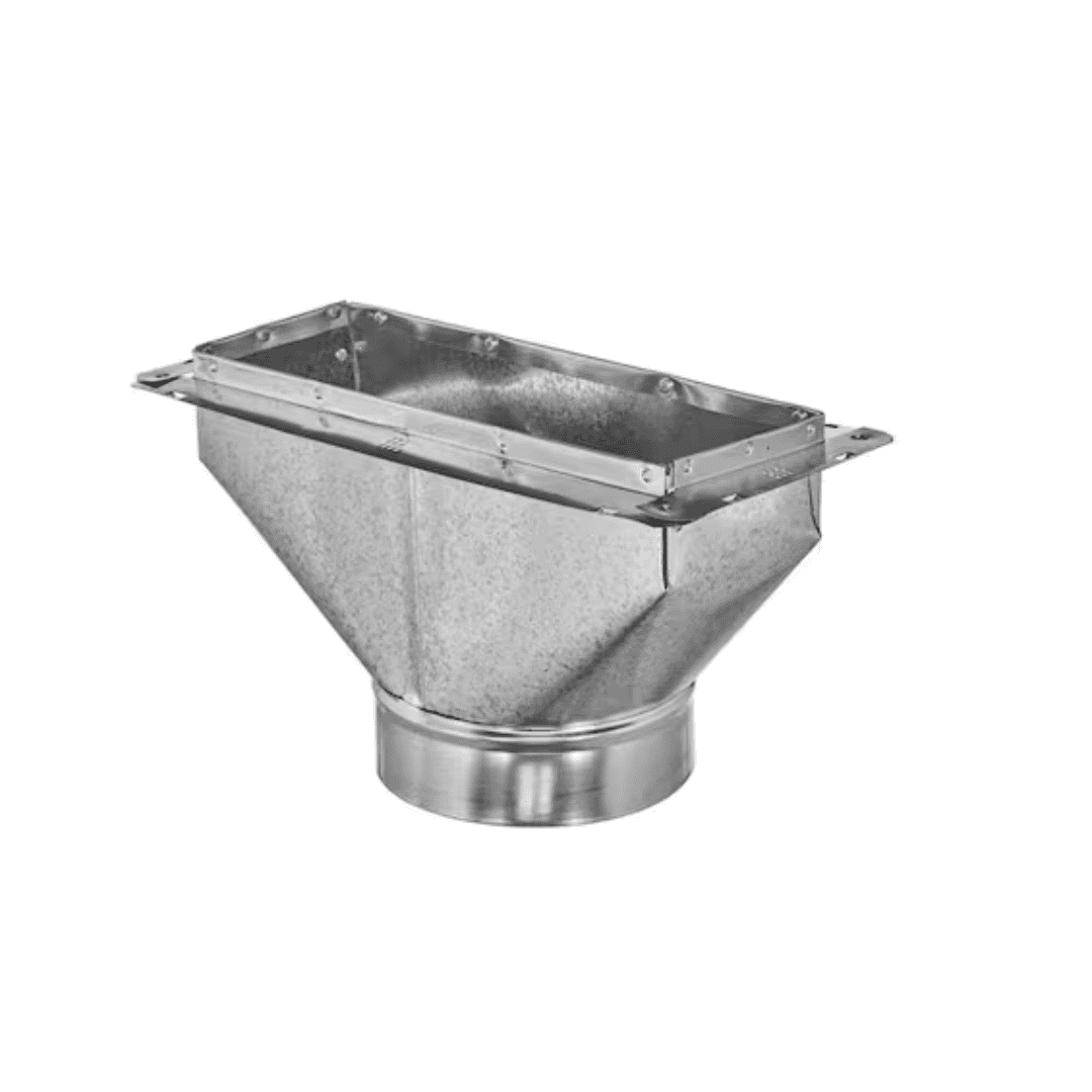 Master Flow RBF8X4X6 8 in. x 4 in. to 6 in. Register Box with Flange