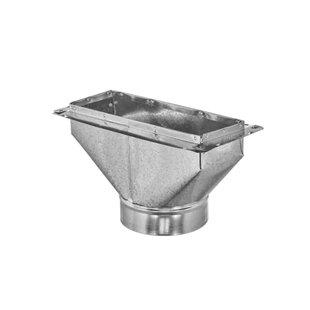 Master Flow RBF12X4X6 12 in. x 4 in. to 6 in. Universal Register Box with Flange