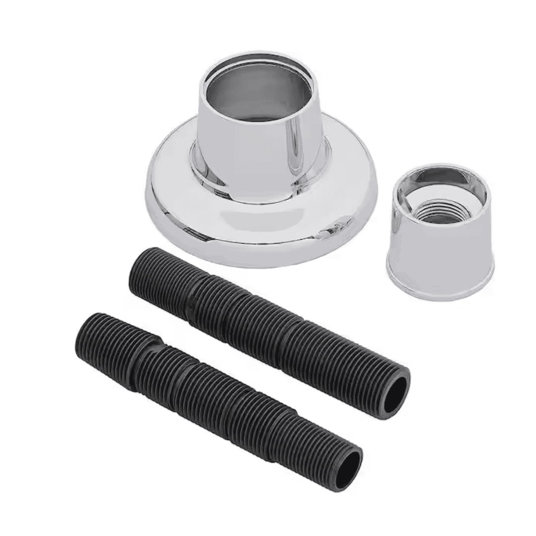 Everbilt 865720 Tub Shower Flange in Chrome with Adjustable Nipple