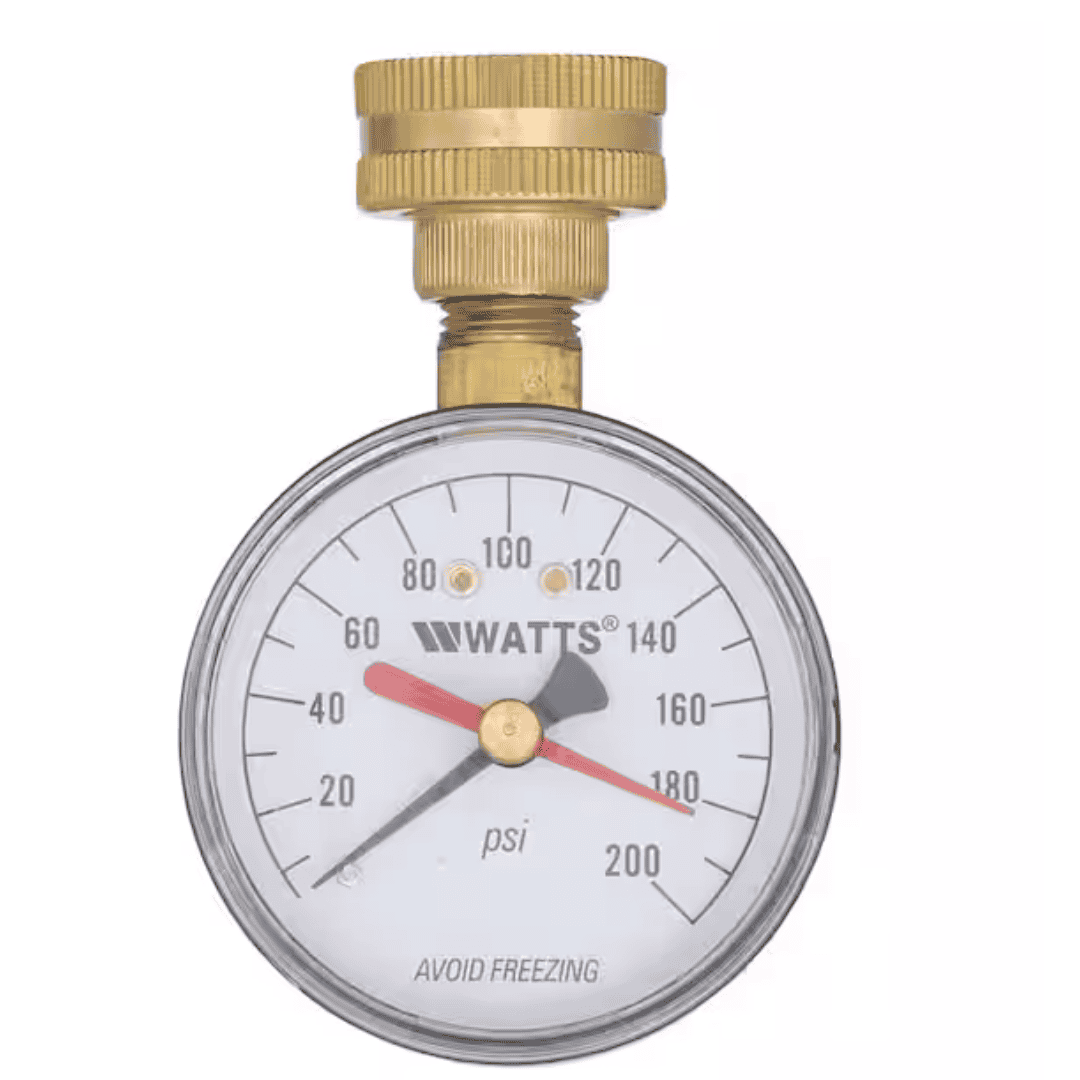 Watts DP IWTG 3/4 in. Plastic Water Pressure Test Gauge