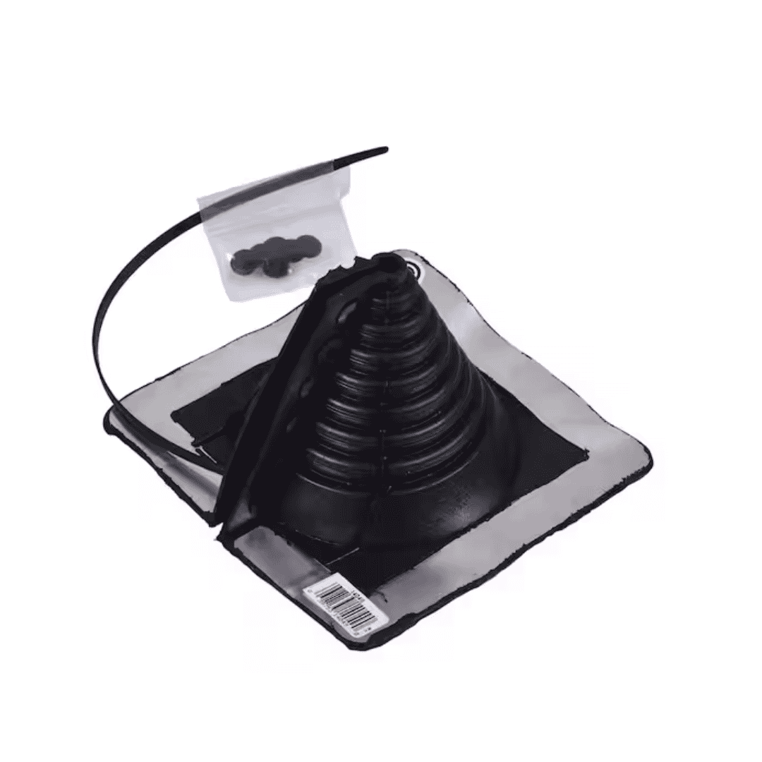 Oatey 14049 Retro Master Flash 8 in. x 8 in. Vent Pipe Roof Flashing with 1/4 in. - 4 in. Adjustable Diameter