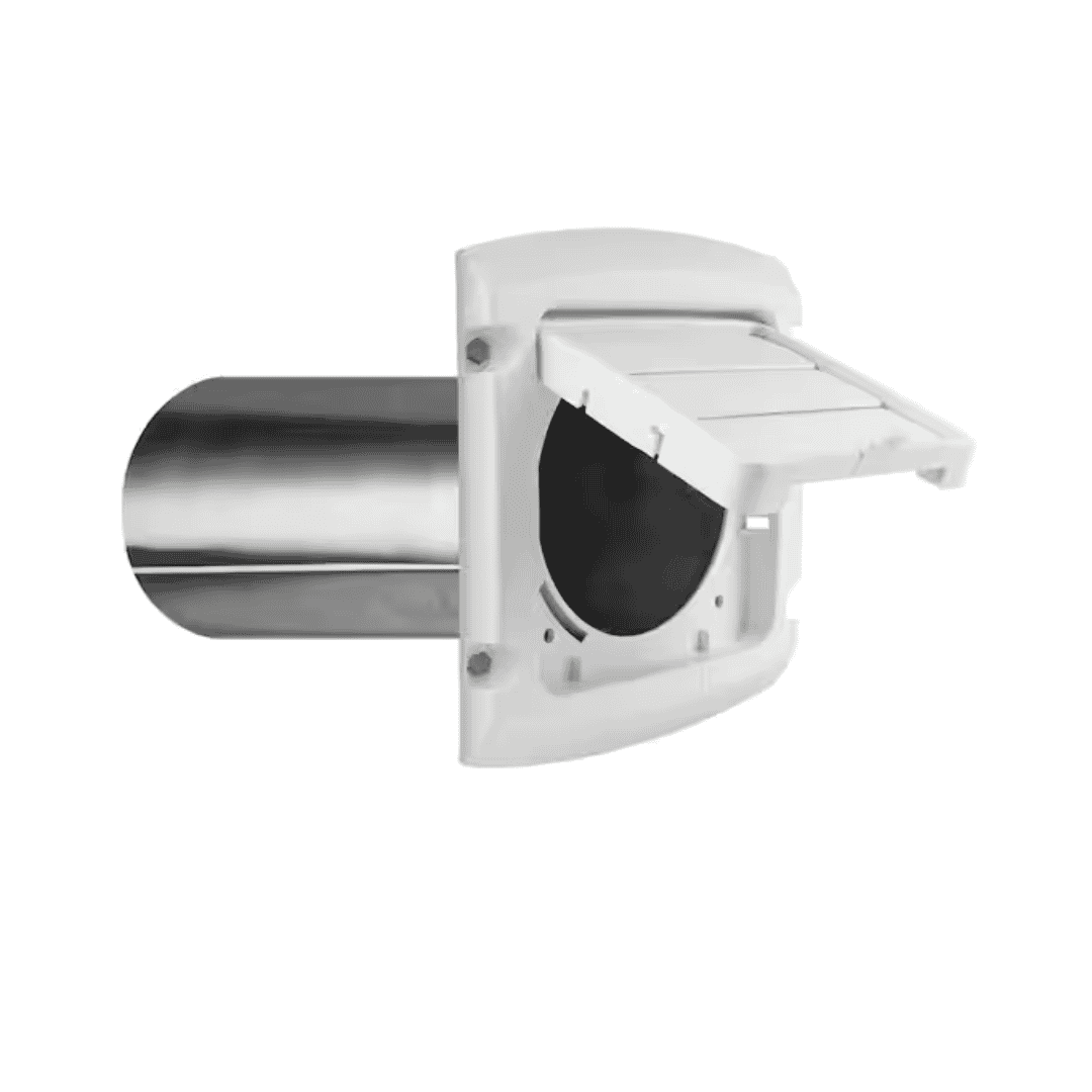 Everbilt BHLH4WHD 4 in. Hinged Louvered Vent Hood in White