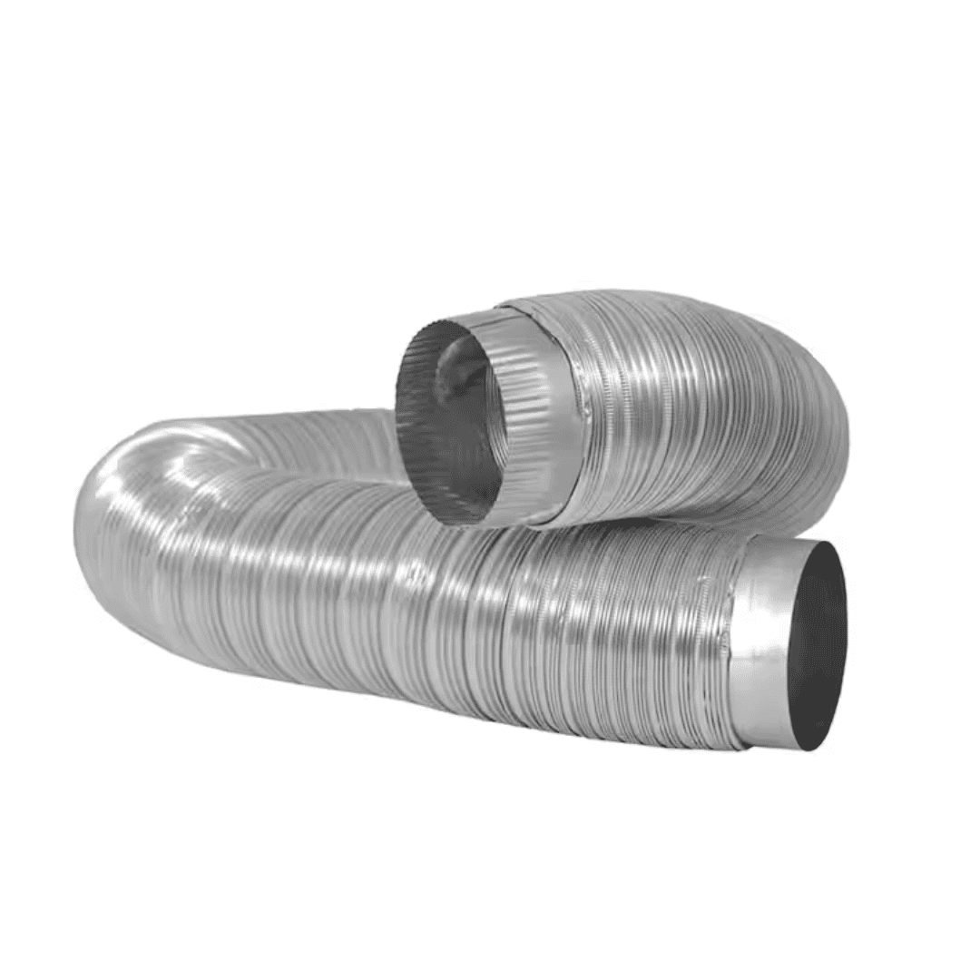 Everbilt MFX46C2ULHD12 4 in. x 6 ft. Heavy Duty Aluminum Duct with Collars
