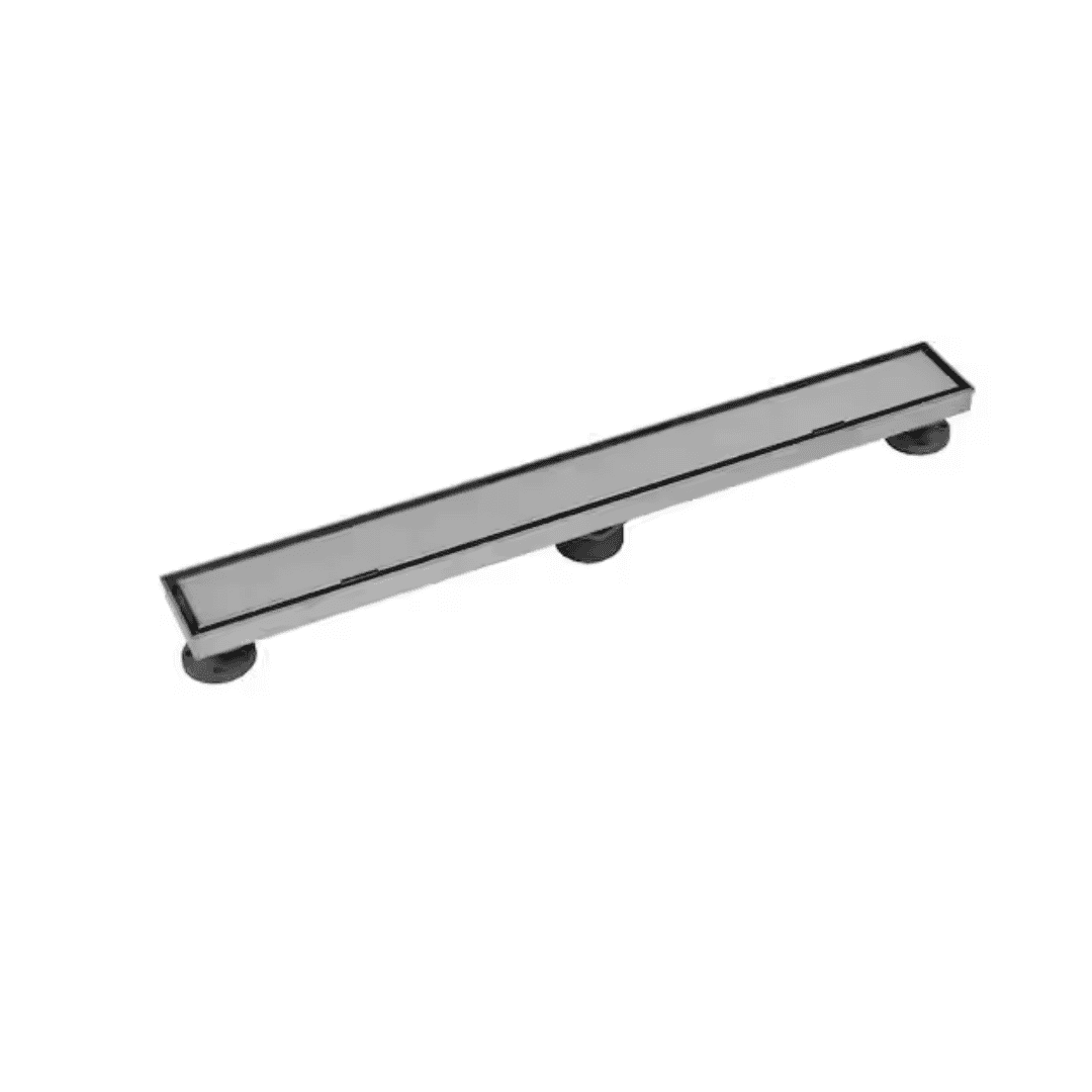 Oatey DLS1280R2 Designline 28 in. Stainless Steel Linear Shower Drain with Tile-In Pattern Drain Cover