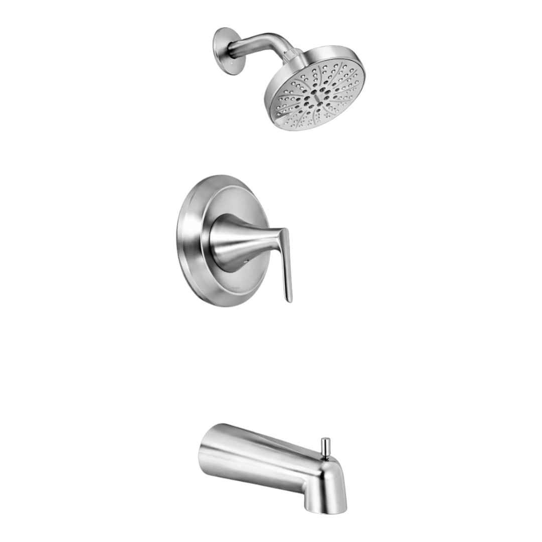 82518SRN Single-Handle 6-Spray Tub and Shower Faucet in Brushed Nickel Finish (Valve Included)