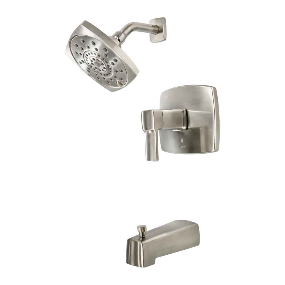LG89-8DAK Deckard Single-Handle Tub and Shower Faucet Trim Kit in Brushed Nickel (Valve Not Included)
