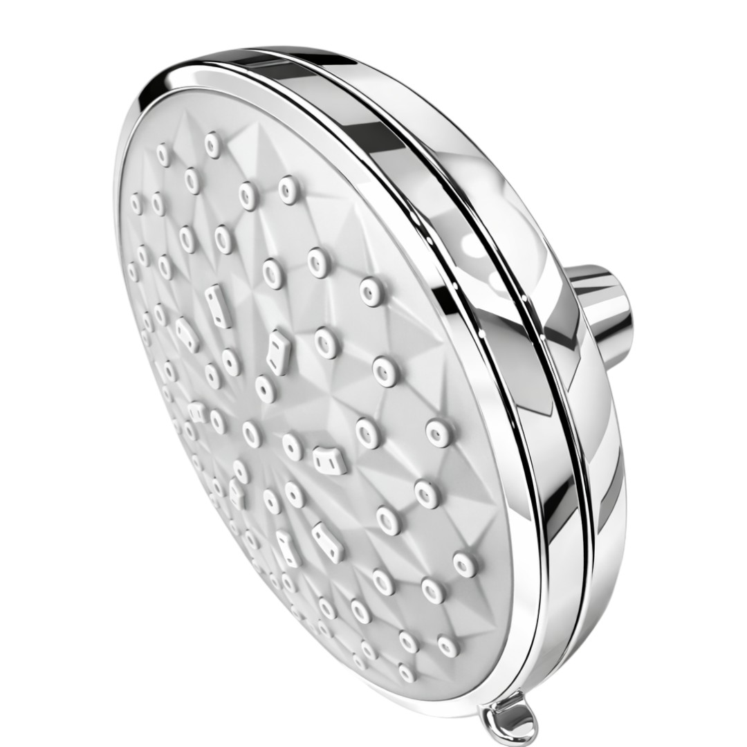015-WS2-HF01CC 6-Spray 1.75 Flow Rate 5.5625 in. Wall-Mount Fixed Shower Head in Polished Chrome