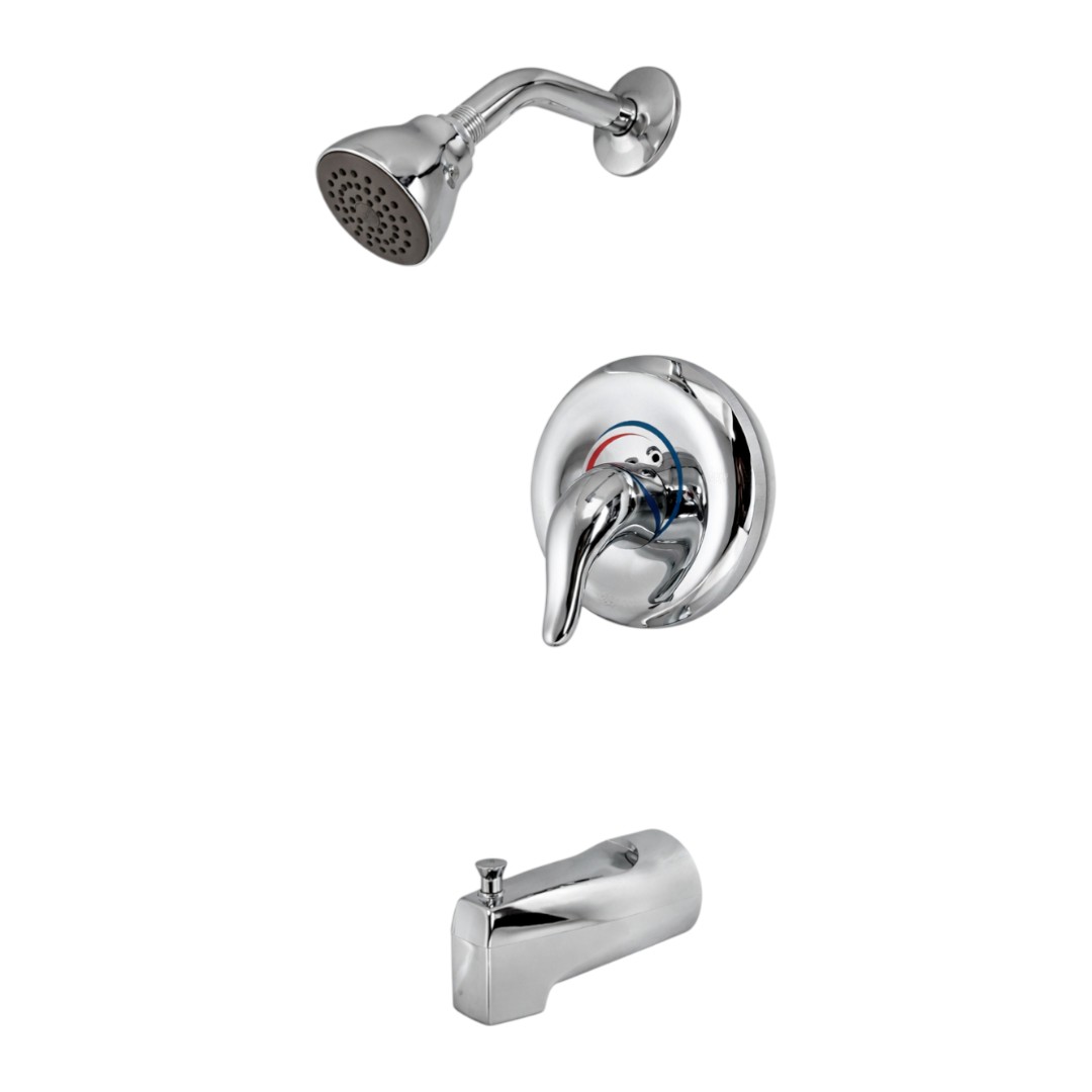 TL183EP 1-Handle Wall Mount Tub and Shower Faucet Trim Kit in Chrome Bulk Pack (Valve Not Included)