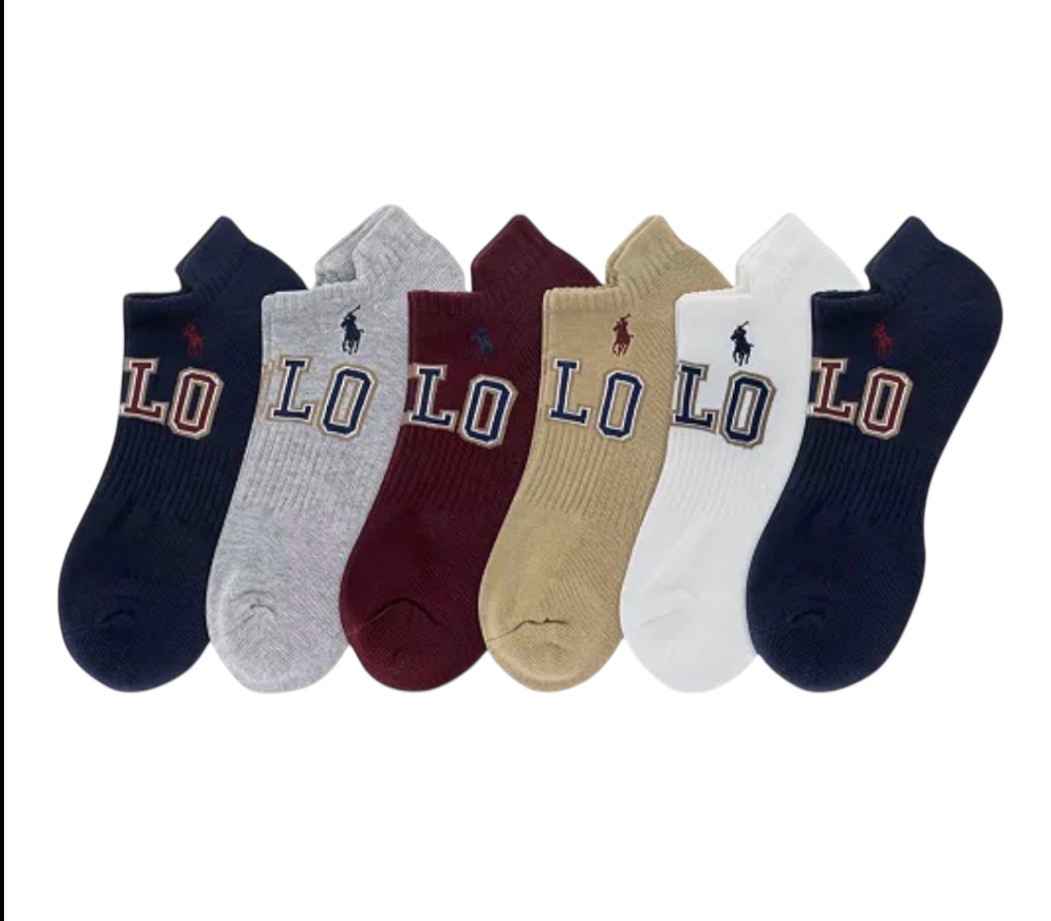 Polo Ralph Lauren Varsity Logo Low-Cut Men's Socks 6-Pack