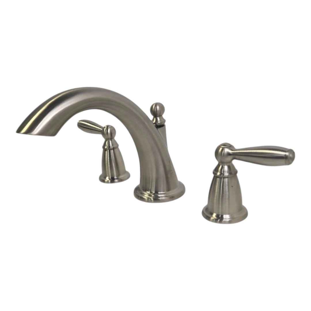 T4943BN 2-Handle Deck-Mount Roman Tub Faucet Trim Kit in Brushed Nickel (Valve Not Included)